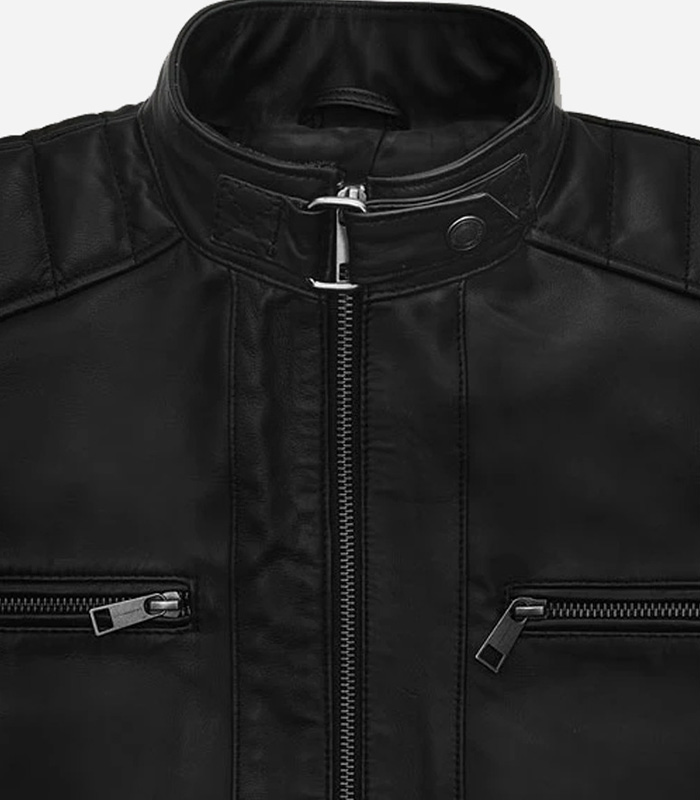 Andrew Tate Black Leather Jacket 3