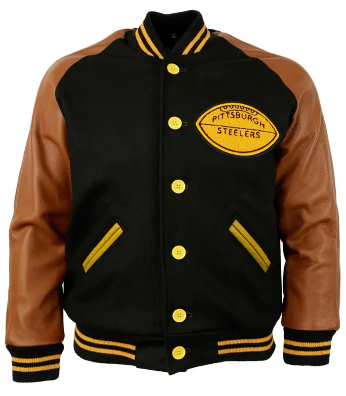 Pittsburgh Steelers Wool Bomber Jacket